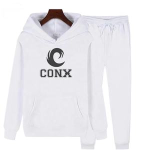 XXL-Survêtements de sport en molleton épais 100% coton pour homme, survêtements d'entraînement, fitness, broderie longue, ensembles grande taille - Product Image 3