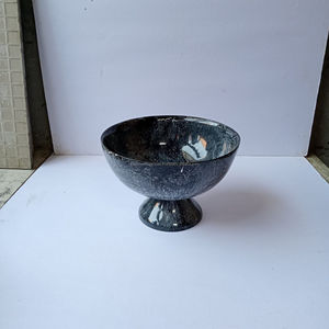 ชามเรซิ่นขนาด 10 นิ้ว ลึกพิเศษ พร้อมเกล็ดทองและฐานตกแต่ง สำหรับห้องครัวและห้องนั่งเล่นสไตล์โมเดิร์น - Product Image 2