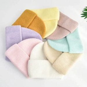 High Quality Custom Logo Knitted Jacquard 100% Acrylic Casual Winter Fleece Beanie <b>Hats</b> Winter Warm Plain Travel Beanie <b>Hats</b> - Product Image 2