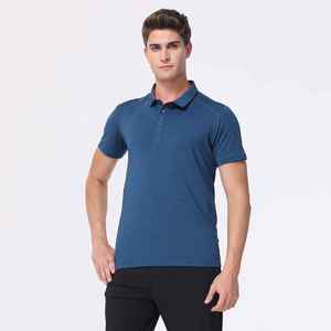 Camiseta Polo de Golf Lisa de Poliéster Elástica en 4 Direcciones para Diseñadores, Uniforme Personalizable con Logotipo Bordado al por Mayor - Product Image 1