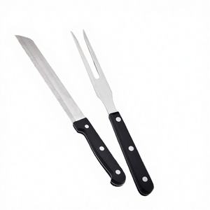 Ensemble de couteaux de cuisine en acier inoxydable Forgeline Tools LLC, manches en bois Pakka ambidextres, lames revêtues, ensemble de 6 couteaux - Product Image 5