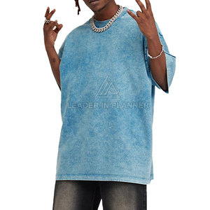 Venta Directa de Fábrica: Camisetas de Algodón 100% para Hombre, Lavado Ácido, Ligeras, Tallas Personalizadas, Corte Holgado - Product Image 3