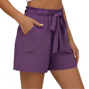 <b>Women</b> Casual <b>Lounge</b> <b>Shorts</b> Comfortable Lightweight Fabric Elastic Waist Custom Clothing - Product Image 1