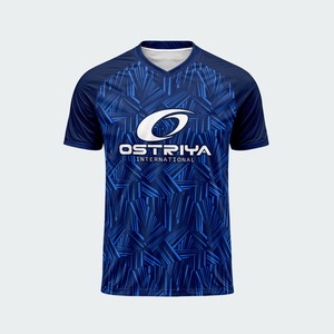 เสื้อฟุตบอลคอวีแบบสั้นน้ำหนักเบา ระบายอากาศได้ดี ปี 2026 สำหรับผู้ใหญ่ ชุดกีฬาแบบกำหนดเอง สีพื้น พิมพ์ลายดิจิทัล แห้งเร็ว ด้านหน้า - Product Image 4