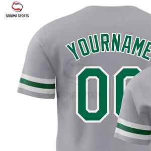Maillots de baseball personnalisés de qualité supérieure, vente en gros, maillots et hauts de baseball personnalisés avec dégradé de couleurs - Product Image 5