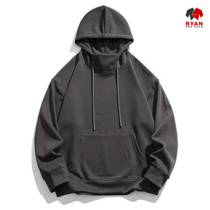 เสื้อฮู้ดดี้ผู้ชายแบบสั่งทำพิเศษ พร้อมโลโก้สั่งทำด้านหน้า ผ้าฝ้ายฟลีซ 100% ระบายอากาศได้ดี ทรงปกติ สำหรับฤดูหนาว รับผลิตแบบ ODM OEM - Product Image 4