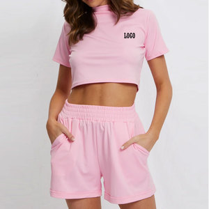 Ladies Modern Style <b>Twin</b> <b>Set</b> Two Piece Outfit Relaxed Fit Top And Bottom <b>Set</b> Soft Cotton Fabric Breathable Trendy Outdoor Wear - Product Image 4