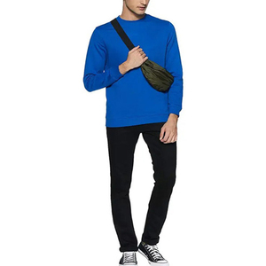 Sweat-shirt homme hiver surdimensionné col rond épaules tombantes délavé en coton 100% vente en gros avec logo brodé personnalisé et appliqué - Product Image 4