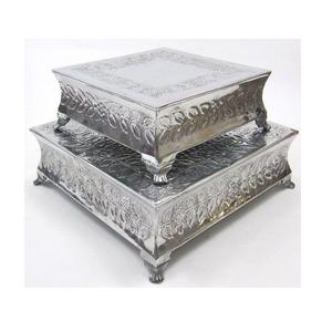 Support à gâteau à 3 étages en aluminium, présentoir pour cupcakes, desserts, fruits - fête, buffet - Product Image 1