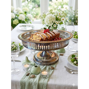 Soporte para Pastel de Acero Inoxidable, Diseño Moderno, Apto para Microondas, para Servir Postres con Elegancia en Hoteles y Restaurantes, Ecológico, para Ramadán - Product Image 6