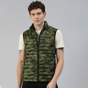 Men's Packable Puffer <b>Vest</b> Lightweight Insulated Travel Winter Outerwear Wholesale Supplier Factory Comfortable Sleeveless - Product Image 4