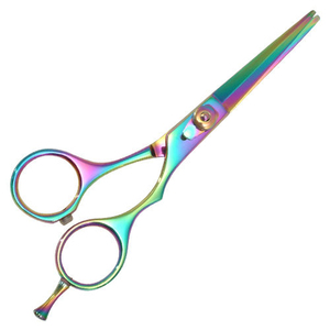 Ciseaux de barbier bleus en gros, ciseaux de coupe de cheveux en acier inoxydable, ciseaux de coiffure bleus métalliques pour salon, fabricant - Product Image 5