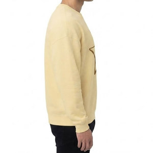 เสื้อสเวตเชิ้ตหนานุ่มสำหรับผู้ชาย ผ้าฝ้ายฟลีซเนื้อหนา พร้อมผ้าริบบริเวณปลายแขน ให้ความอบอุ่น สวมใส่สบาย ดีไซน์เรียบง่าย - Product Image 4