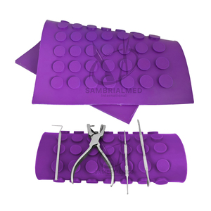 Purple Sterilization Magnetic <b>Mats</b> Drapes 30 cm X 40 cm Magnets <b>Silicone</b> Rubber Flexible Surgical Instruments - Product Image 2