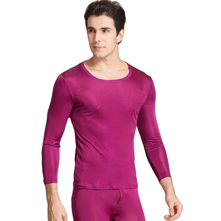 Wholesale Men's Thermal Underwear Long Sleeved Cotton Trousers Modal Long Johns Customizable OEM Product