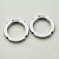 SE DIN 981 KM09 Lock Nut Heavy Industry Use CLASS 4 Self-Locking Fully Threaded Right Hand Bearing Natural Finish CNC