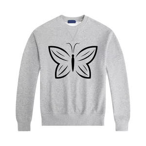 Wholesale <b>Men's</b> 100% Cotton Casual Long-Sleeved <b>Pullover</b> O-Neck Autumn Front Brand Logo Solid Pattern Design unisex hoodies - Product Image 6