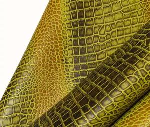 Cuir de vachette pleine fleur gaufré crocodile de haute qualité fabriqué par RIMZA INDUSTRIES - Product Image 2
