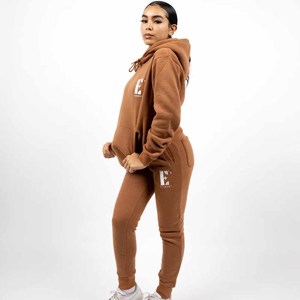 Customized Logo Printing Breathable Winter Hooded Fleece Tracksuits for Training & Jogging-Best Selling - Product Image 2