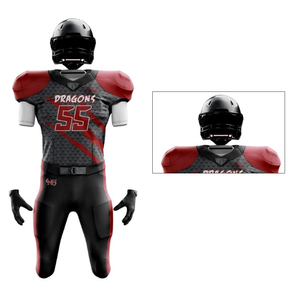 Uniformes de Fútbol Americano Personalizados con Sublimación, MOQ Bajo, Logotipo Personalizado, Ropa Deportiva al por Mayor - Product Image 4