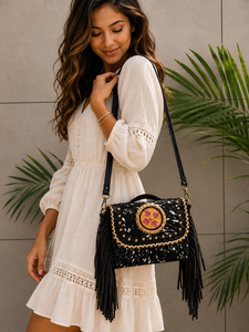 Nouveau sac à bandoulière de voyage en cuir de vachette véritable style western, écologique, avec sangle réglable - Product Image 3
