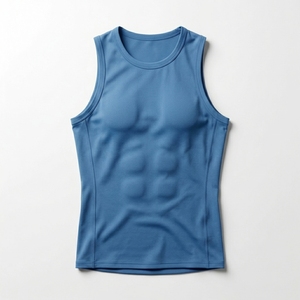 Custom <b>logo</b> Running Vest Performance O Neck Quick Dry Sport T Shirt Mens Gym Sleeveless Training Tanktop Slim Fit Singlet - Product Image 4