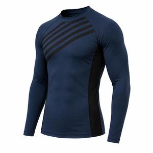 Nouveau design, prix abordable, rashguards pour hommes, anti-UV, séchage rapide, respirant, léger, couleur unie, pour la natation en plein air - Product Image 2