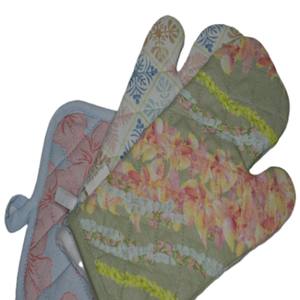 100% Organic Cotton Classic Oven Mitts Customized Printed Pattern Heat-Resistant Washable Dishwasher Safe Eco-Friendly - Product Image 6