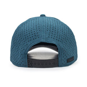 Casquette Snapback Ajustable Noire à 6 Panneaux, Logo Brodé en Relief Blanc Délavé, Unisexe, Style Urbain, Hip Hop, Coton Uni - Product Image 5