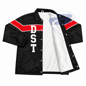 เดลต้า |   ซิกมา |   เสื้อแจ็คเก็ตโค้ชกันน้ำสำหรับผู้หญิง Theta Custom Unisex รุ่นวินเทอร์  แบบติดกระดุม  ปักลายตัวอักษร - Product Image 3