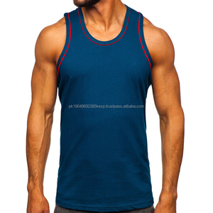 Camisetas sin Mangas Casuales para Hombre al por Mayor, 100% Algodón con Spandex, Cómodas, de Color Sólido, con Logotipo Personalizado, Transpirables, Estilo Urbano - Product Image 3