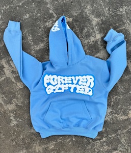 Forever Gifted Blue Hoodie Premium Streetwear Comfortable & Stylish Unisex Pullover <b>for</b> Casual Fashion - Product Image 1