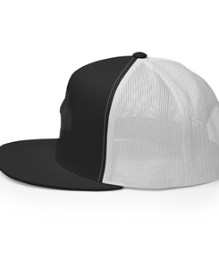 Gorra Trucker Ligera Unisex de Malla Blanca y Negra, 6 Paneles, Ajustable, Diseño Sólido, Casual, Primavera/Verano, MOQ Bajo - Product Image 3
