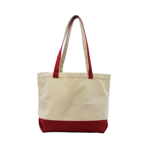 Sacs fourre-tout en toile personnalisés avec logo, robustes, avec poche intérieure, grande fermeture éclair, poignée d'épaule, écologiques, vente en gros - Product Image 4