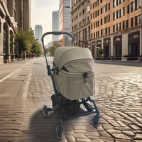 Poussette pour animaux de compagnie en aluminium léger à 4 roues, écologique, pliable, compatible avec le vélo, la moto, la voiture