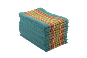 <b>Green</b> Square Waffle Weave Cotton Kitchen <b>Towel</b> Eco Friendly Machine Washable Solid Color Dishcloth Set - Product Image 2