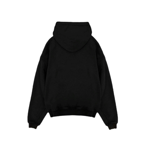 เสื้อฮู้ดดี้ผู้ชายผ้าฝ้ายเฟรนช์เทอร์รี่หนา 410 GSM สำหรับฤดูหนาว ทรงโอเวอร์ไซส์ ปักโลโก้ตามสั่ง คุณภาพสูง ย้อมสีพื้น - Product Image 5