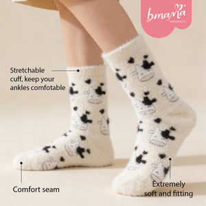 Calcetines de Invierno para Mujer, Gruesos, con Diseño de Vaca, Cálidos, Cómodos y Esponjosos, para Dormir en la Cama - Product Image 2