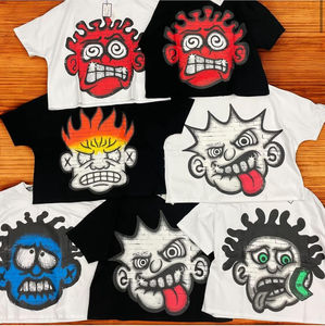 T-shirt graphique surdimensionné personnalisé, streetwear graffiti, mode hip hop, imprimé vintage cartoon, t-shirt unisexe d'été, mode streetwear - Product Image 6