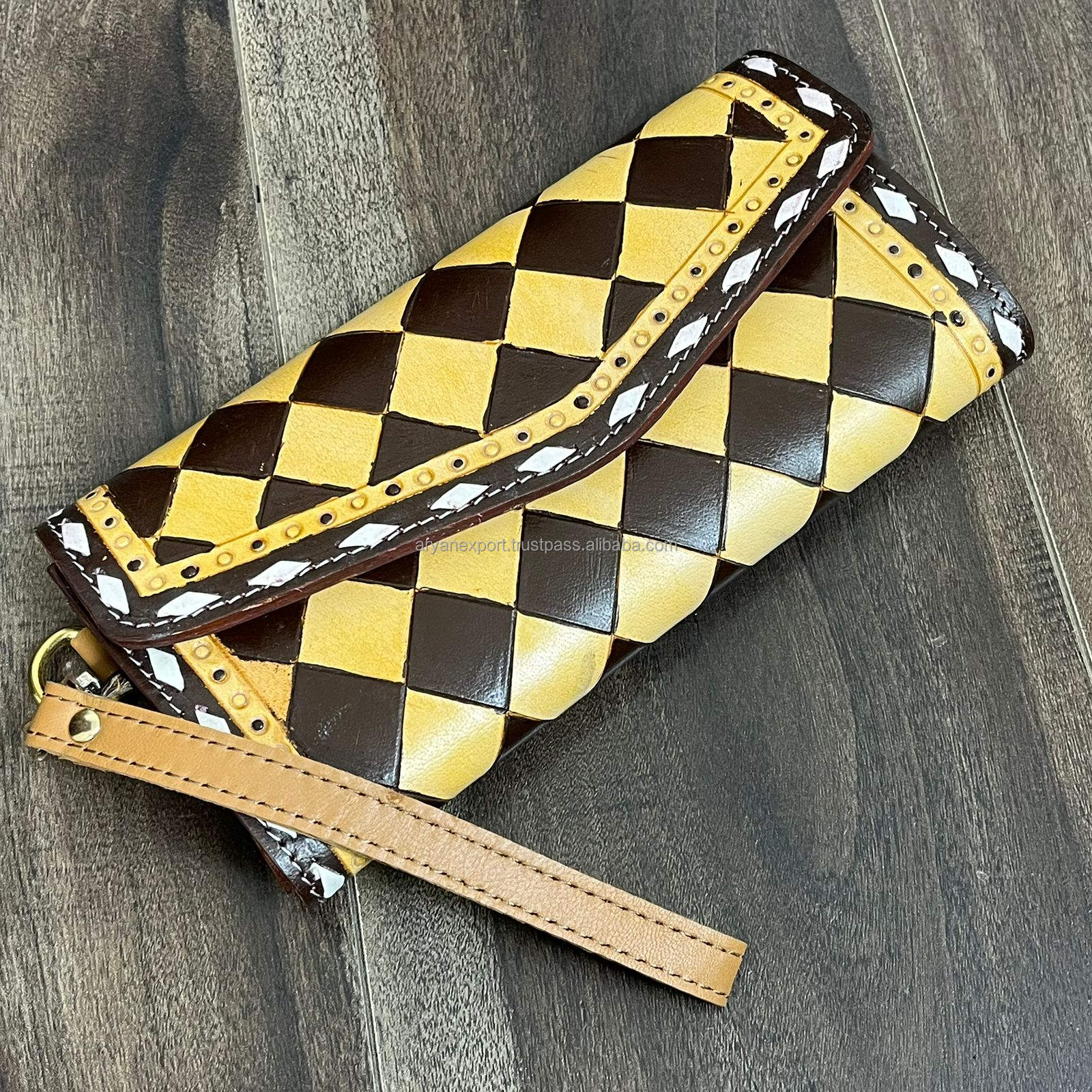 Yellow & Brown Checkered