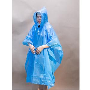 Imperméable en plastique longueur à capuche 130cm nouveau imperméable universel vêtements de pluie Cape Poncho PE vélo pluie adultes du Vietnam - Product Image 2