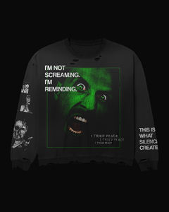 Sudadera Personalizada con Lavado Ácido de Manga Larga para Hombre, Estilo Hip Hop, Streetwear Vintage, 100% Algodón, Corte Holgado, Impresión DTG - Product Image 5