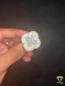 Heart Design Moissanite Diamond Ring With Baguette Stones Luxury Fashion Jewelry For Daily Wear - Product Image 6