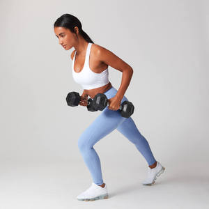 <b>Womens</b> High-Elastic Yoga Gym Outfit Solid 2-Piece Set Breathable Soft Moisture-Wicking <b>Leggings</b> <b>Crop</b> Top <b>for</b> Fitness - Product Image 6