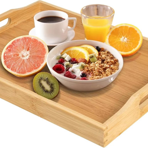 Plateaux de rangement en bois pour aliments, plateau à bijoux, organisateur de colliers et boucles d'oreilles, assiettes à bibelots, design moderne, facile à nettoyer - Product Image 2