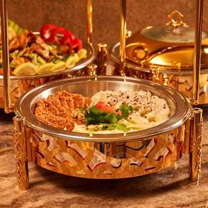 Calentador de Comida Profesional de Cobre para Buffet con Superficie Martillada y Estructura Resistente para Catering, Restaurantes y Hoteles - Product Image 1