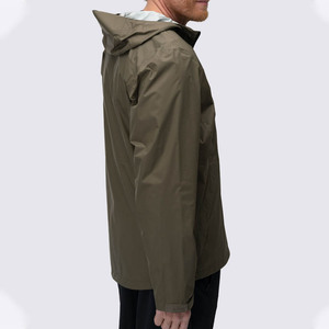 Veste imperméable à capuche pour homme, vêtements décontractés pour l'extérieur, coque en polyester, fermeture éclair, style automne, vert - Product Image 4