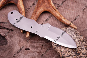 มีดใบคมคมกริบ 1095 เหล็กกล้าคาร์บอนสูง แบบฟูลแทง ขัดเงา สำหรับพกพา EDC ใบมีดทรงดรอปพอยต์ สำหรับตั้งแคมป์  แบบเปล่า  รองรับ OEM/ODM/OEM - Product Image 3