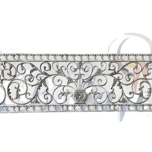 Balustrade sans cadre en fonte d'aluminium moderne et complexe, hôtels haut de gamme, stations balnéaires, balcon, garde-corps robuste, gris poli - Product Image 1