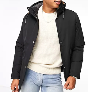 Veste parka de qualité supérieure pour homme, capuche amovible, coupe-vent, chaude, idéale pour l'été. - Product Image 6
